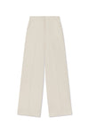Ivory Linen Wide Leg Trouser