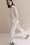 Ivory Silk Trouser