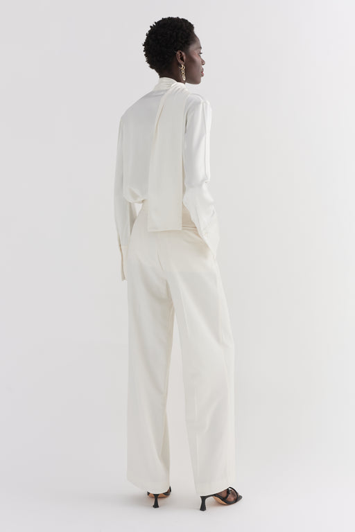 Ivory Wide Leg Trouser