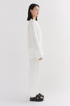 Ivory PJ Style Silk Shirt