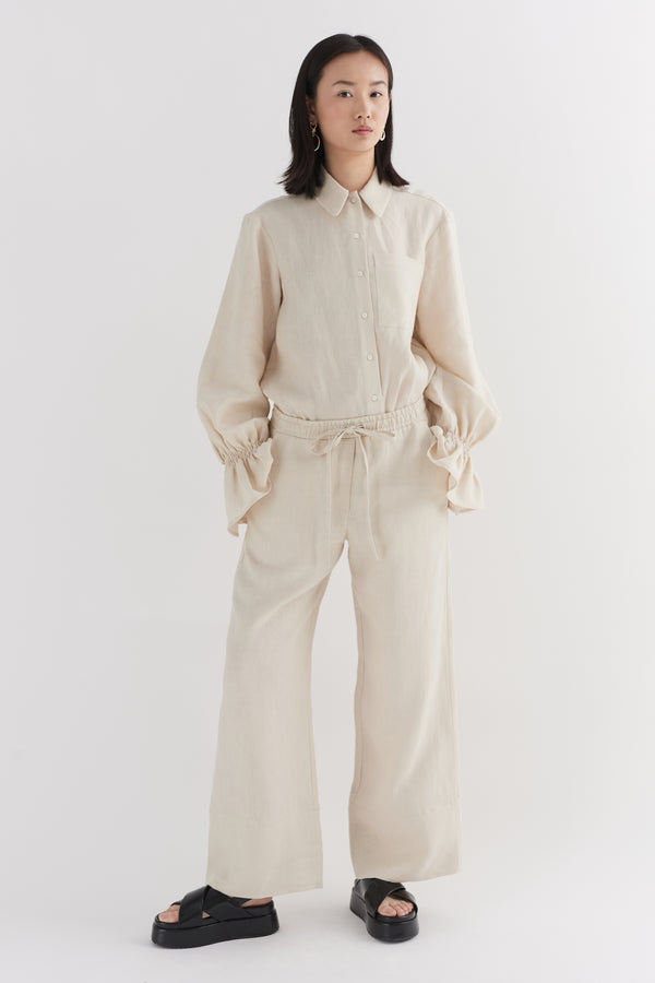 Natural Linen Trouser