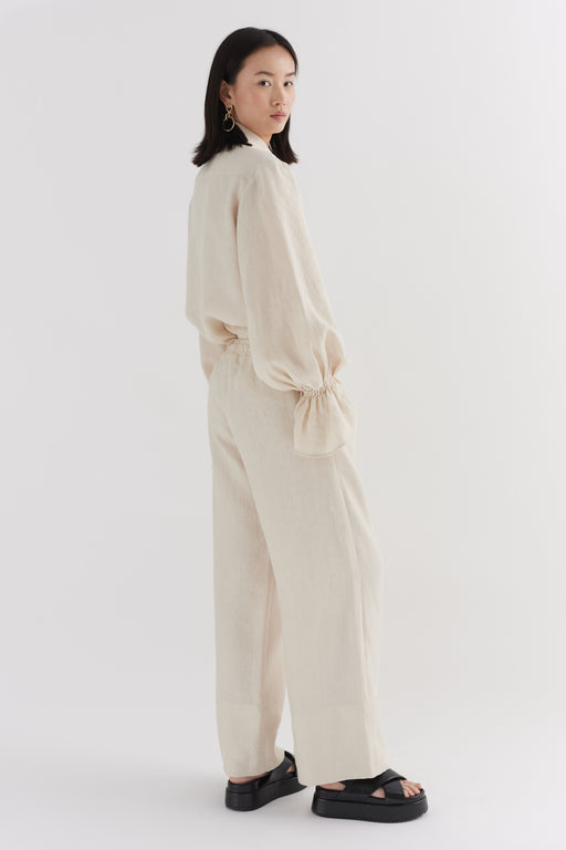 Natural Linen Trouser