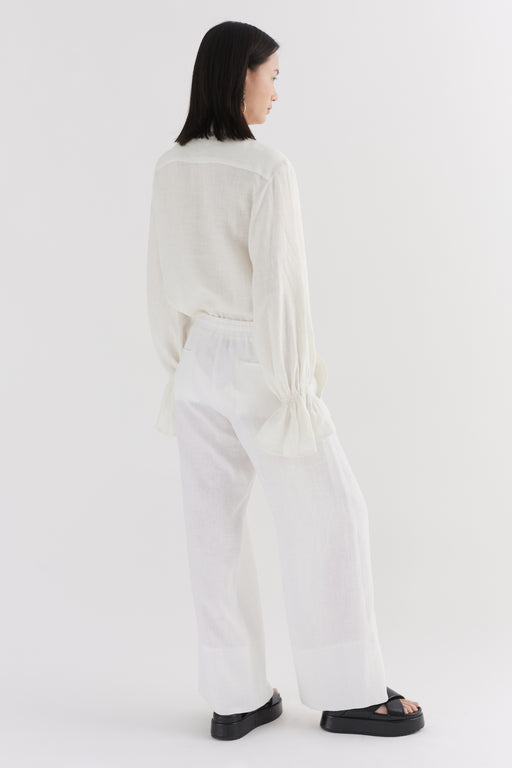 White Linen Trouser