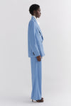 Sky Blue Wide Leg Trouser