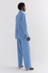 Sky Blue Wide Leg Trouser