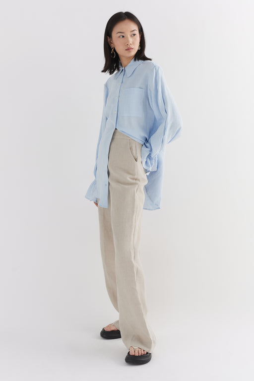 Linen Wide Leg Trouser