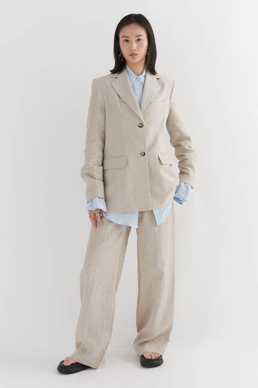 Linen Single Breasted Jacket