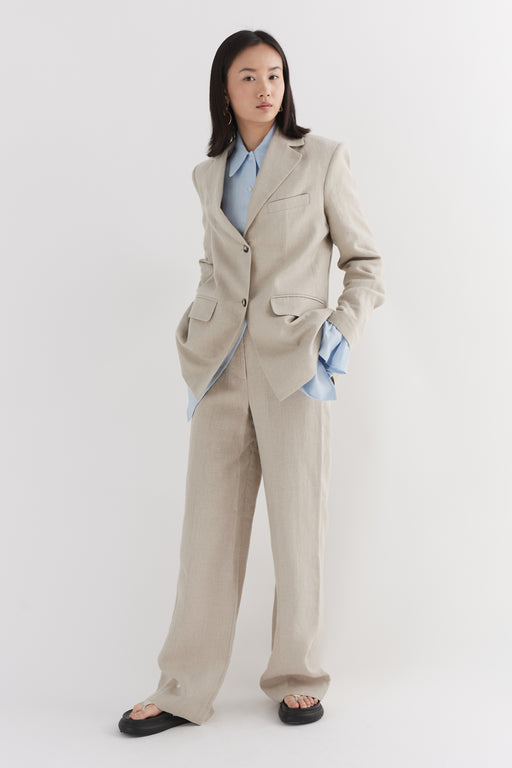 Linen Single Breasted Jacket