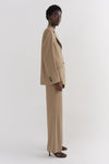 Khaki Wide Leg Trouser