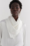 Ivory Oversized Silk Scarf