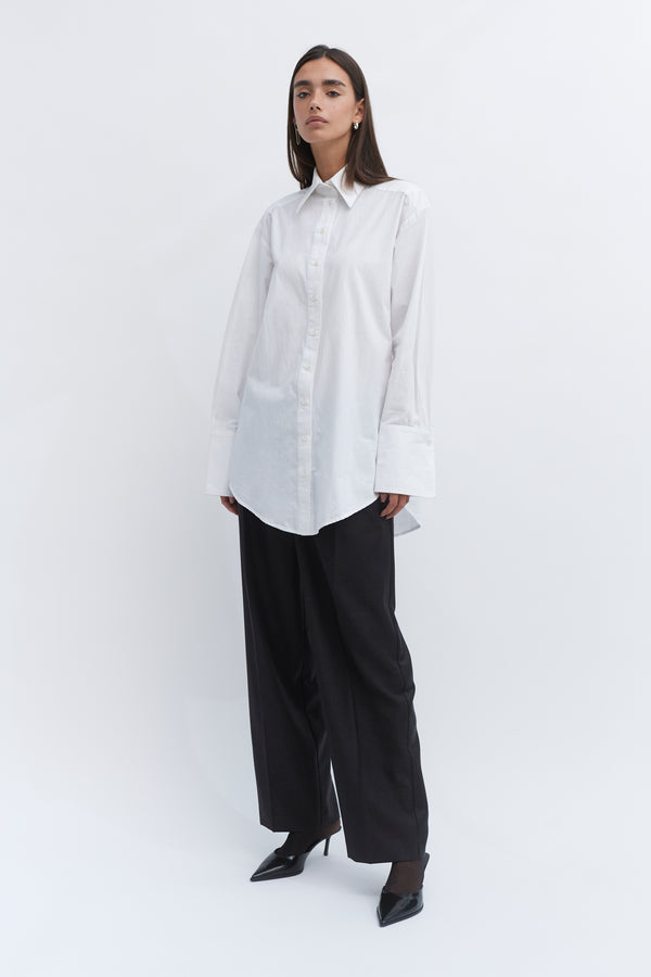 Oversized Tailored Organic Poplin Shirt