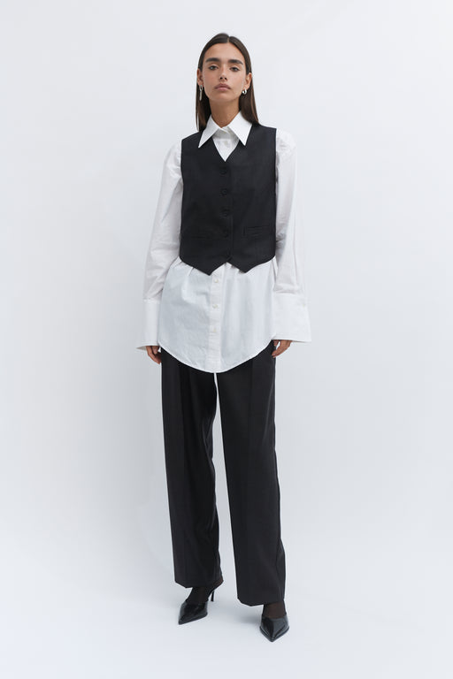 Grey Wool Waistcoat