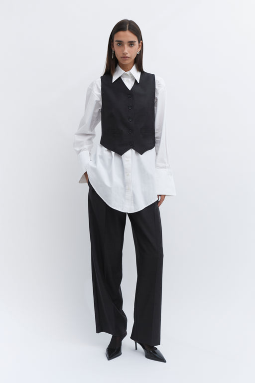 Grey Wool Waistcoat