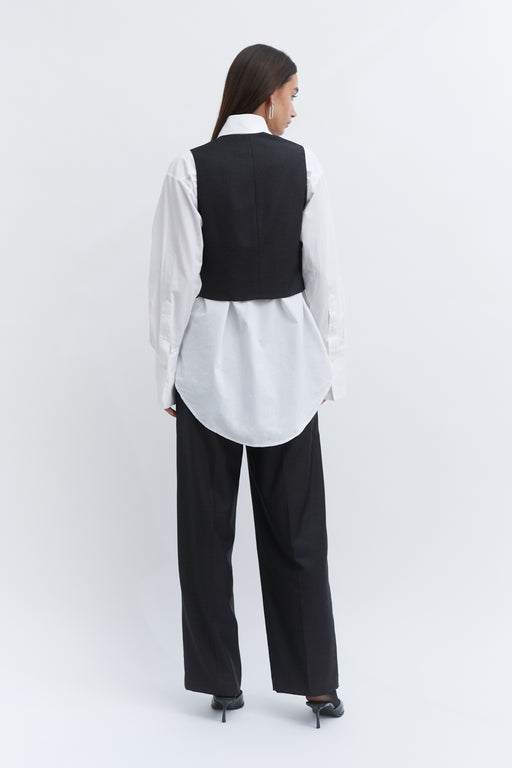 Grey Wool Waistcoat