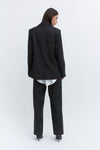Grey Single Breasted Jacket