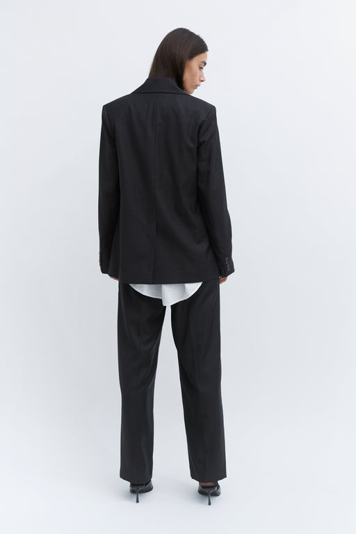 Grey Single Breasted Jacket