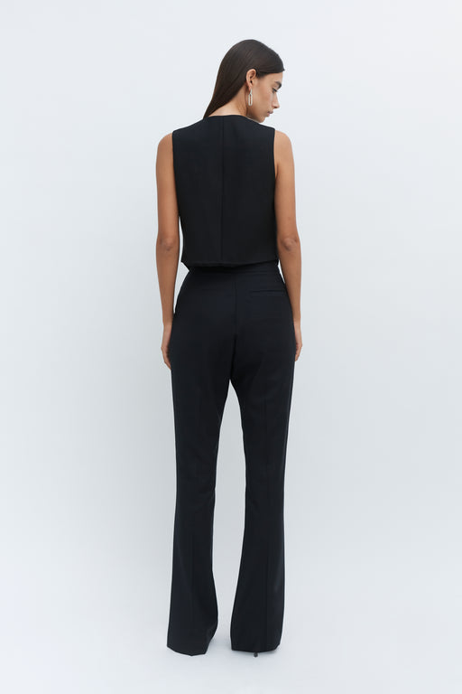 Black Wool Waistcoat
