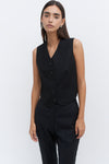 Black Wool Waistcoat