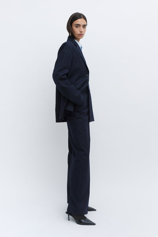 Pinstripe Single Breasted Jacket
