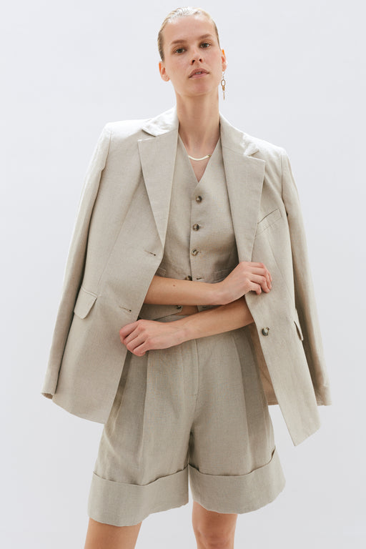 Linen Single Breasted Jacket