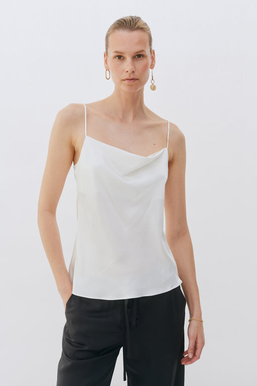 Ivory Silk Camisole Top