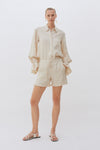 Linen Frill Detail Shorts