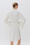Smocked Linen Floaty Dress