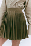 Contrast Pleated Skirt