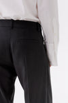 Grey Wool Pleated Trouser