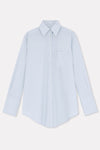 Baby Blue Oversized Tailored Organic Poplin Shirt