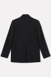 Black Wool Double Breasted Jacket
