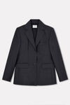 Grey Single Breasted Jacket