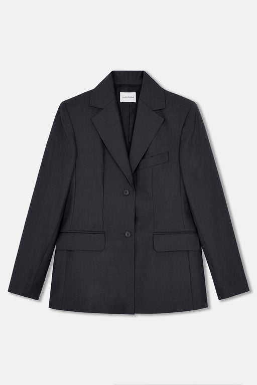 Grey Single Breasted Jacket