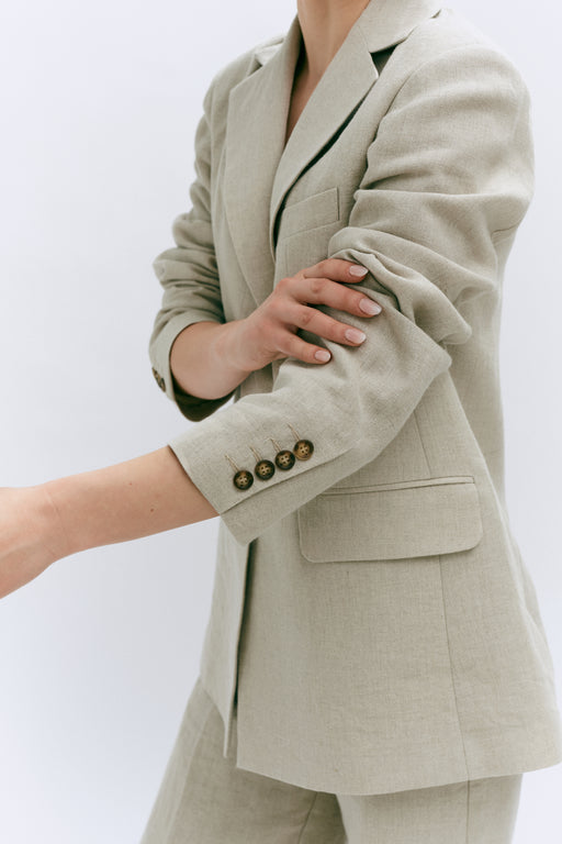 Linen Single Breasted Jacket
