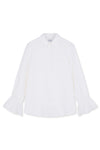Linen Floaty Smocked Cuff Shirt