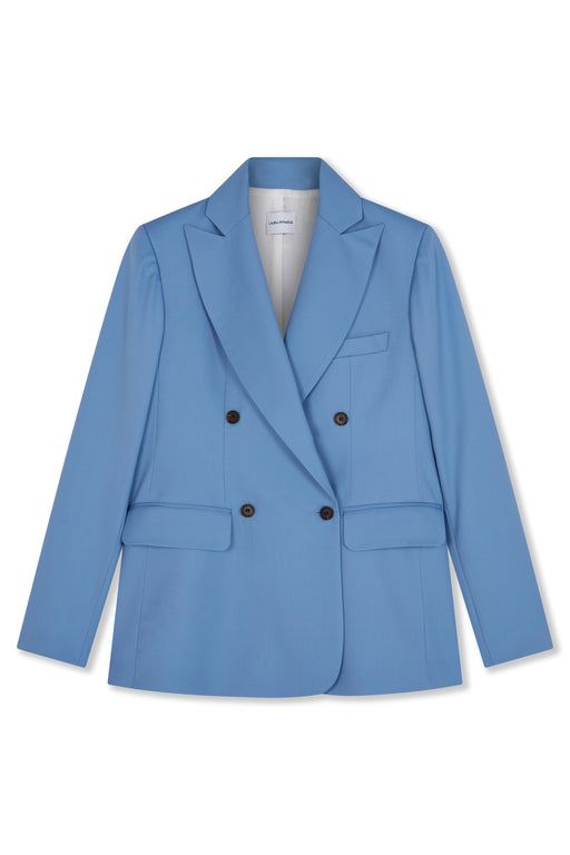 Sky Blue Double Breasted Jacket