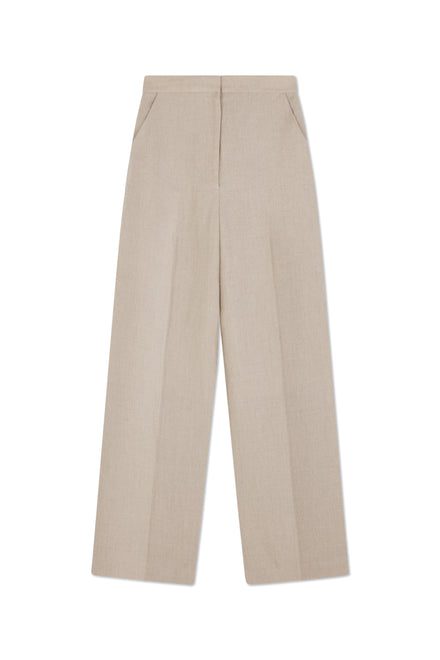 Linen Wide Leg Trouser