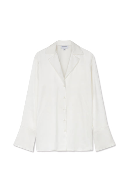 Ivory PJ Style Silk Shirt