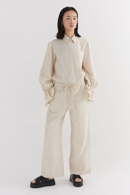 Natural Linen Trouser