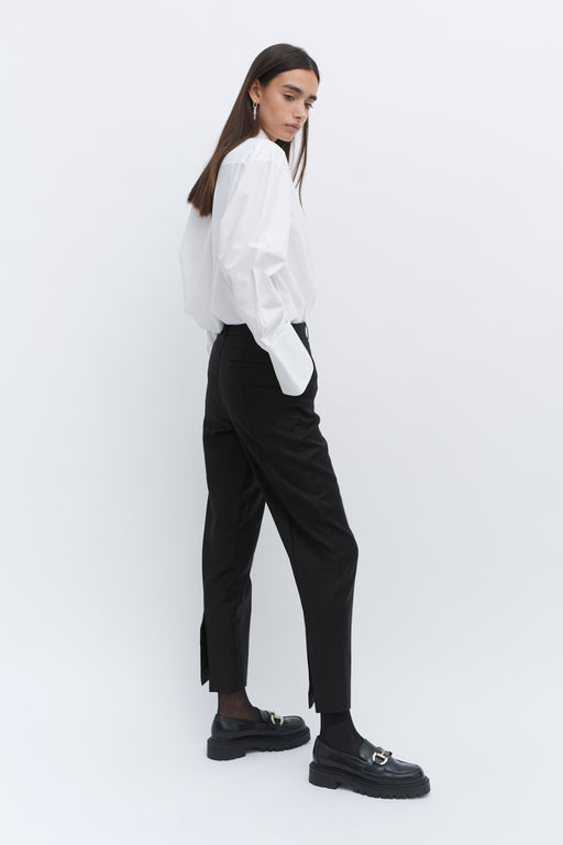 Black Split Hem Trouser