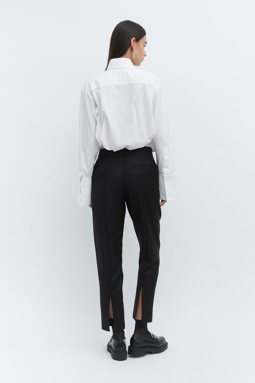 Black Split Hem Trouser