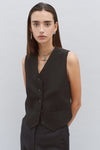 Black Wool Waistcoat