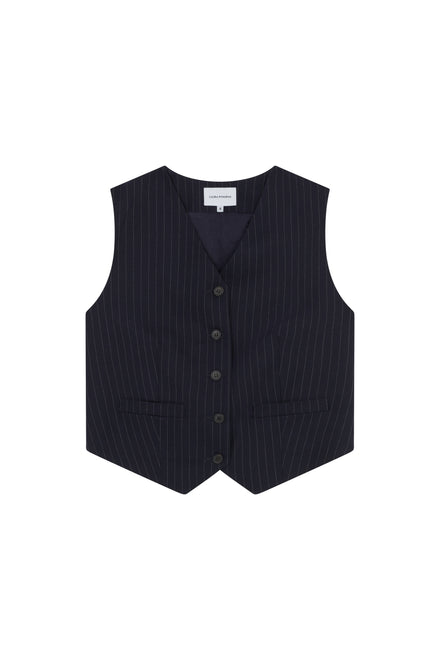 Pinstripe Wool Waistcoat
