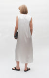 V Neck Ivory Silk Slip Dress