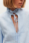 Romantic Linen Ruffled collar Shirt