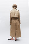 Khaki Oversized Cotton Trench Coat