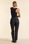 Black Wool Tapered Trouser