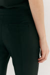 Black Wool Fit & Flare Trouser
