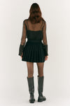 Mini Black Wool Kilt