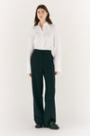 Exaggerated Collar Oversized Tailored Organic Poplin Shirt